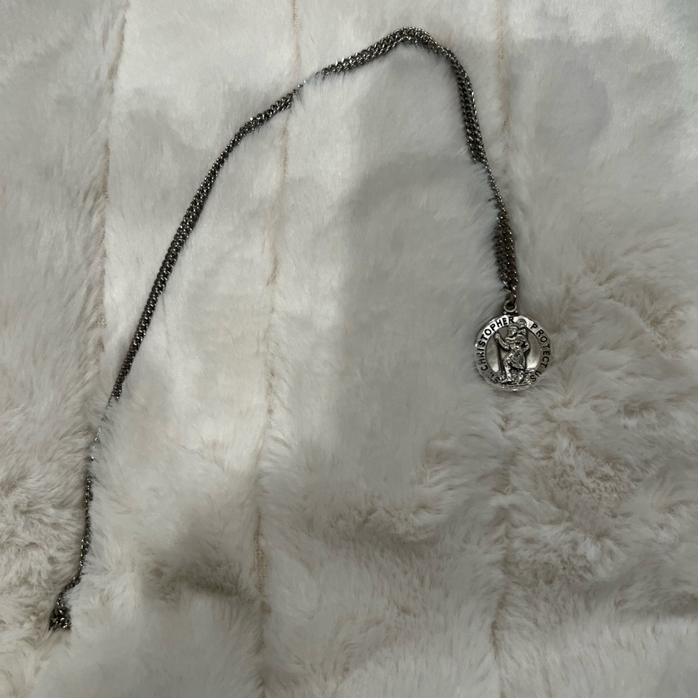 Saint Christopher necklace (for protection)